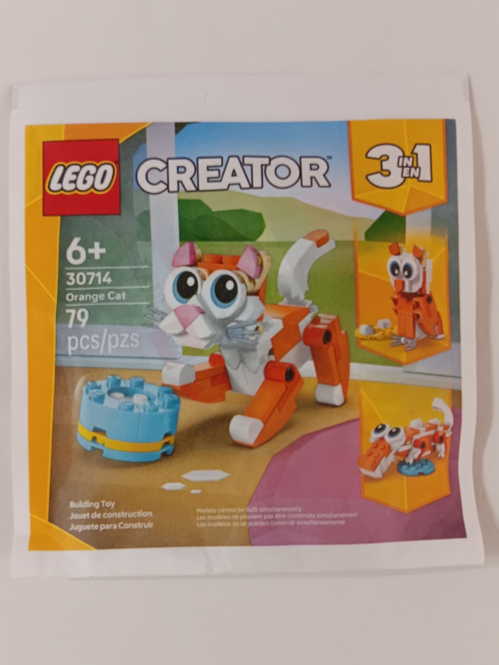 LEGO Orange and White Creator Cat 3-in-1 Building Set